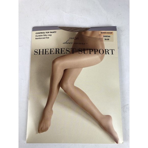 *New East 5th Sheer Caress Sheerest Support Control Top Panyt Queen Short Silky - Picture 1 of 6